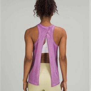 Lululemon All Tied Up Tank Top Sublimado Pigment Dye Wisteria Purple 10 or 12